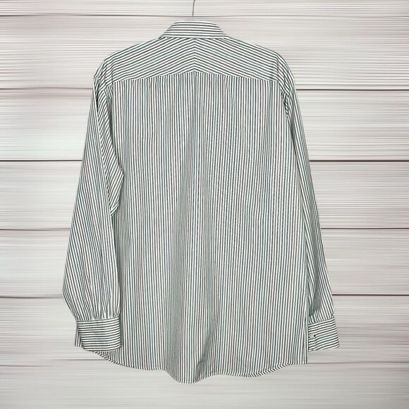 Paul Smith London Cotton Shirt Button Down White Striped Made in Italy 16,5 (42) - Picture 7 of 13